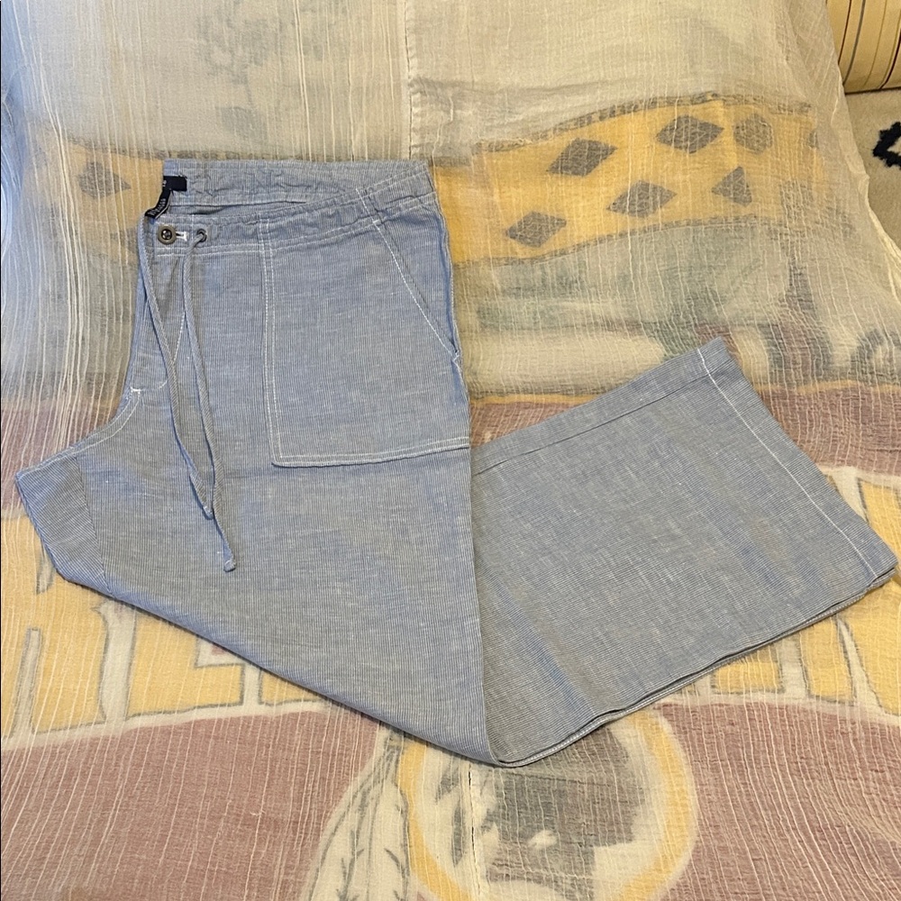GAP Light Blue Wide-Leg Pants